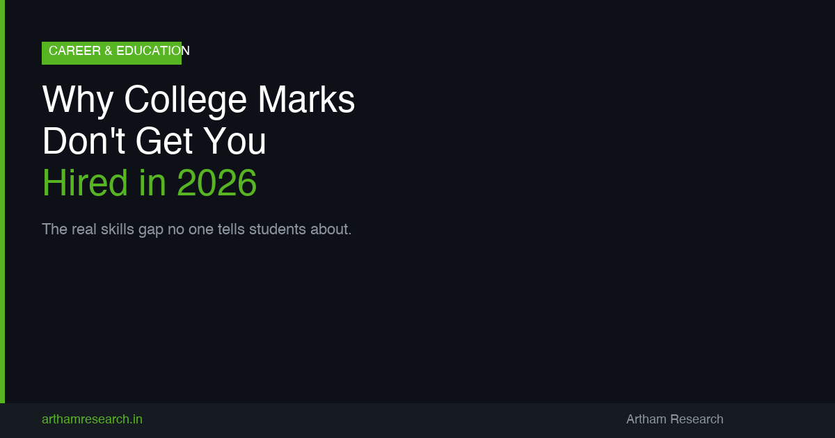Why College Marks Don't Get You Hired in 2026